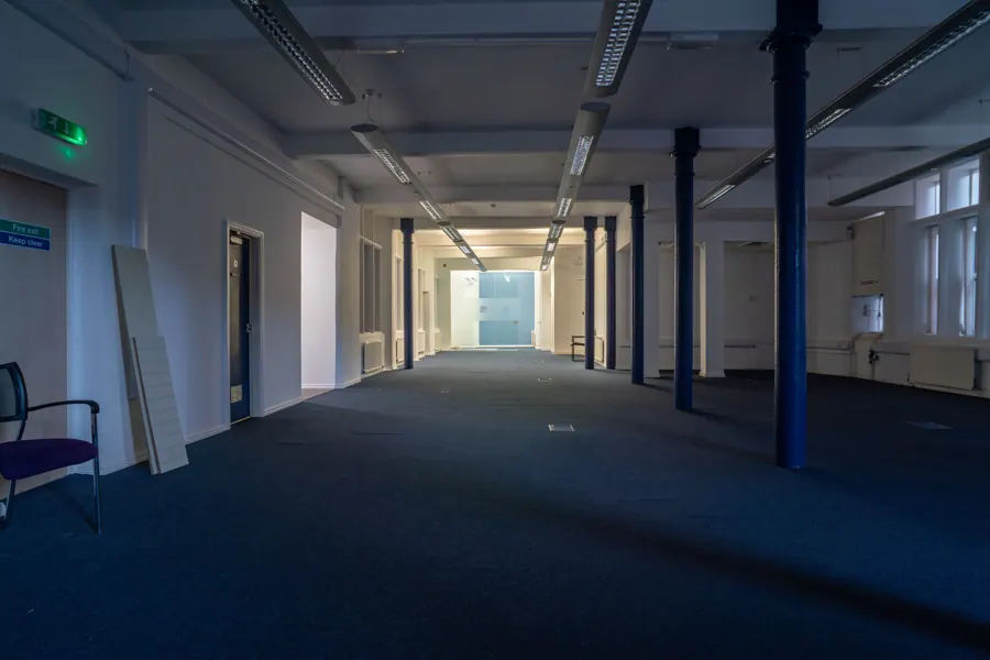 Office 02 — view down the floor