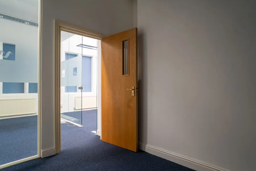 Office 02 — doorway to private room